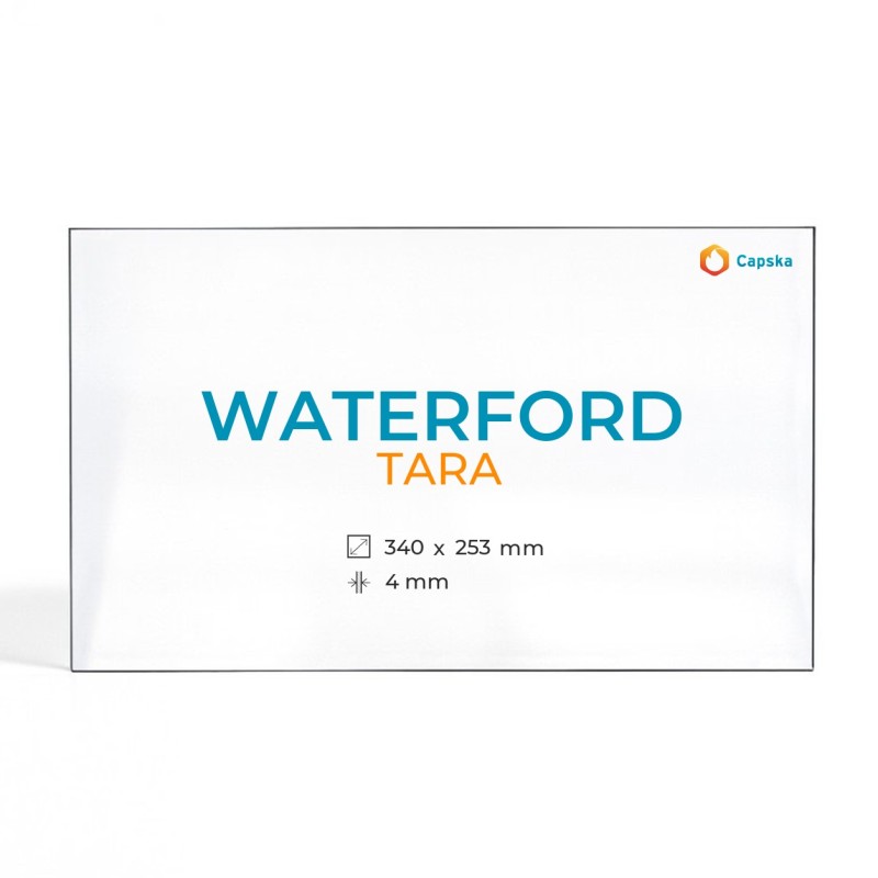 Waterford TARA Glass - Rectangular Panel for Wood Burning Stove