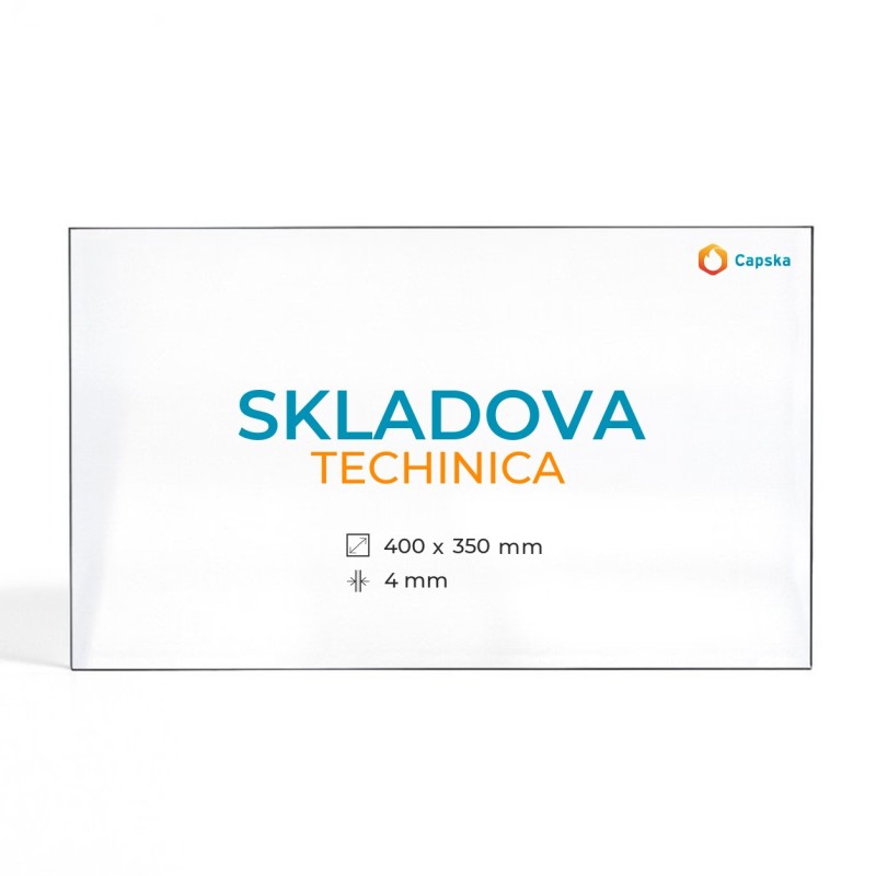 Vitre Skladova TECHINICA - Verre Rectangle pour poêle à bois