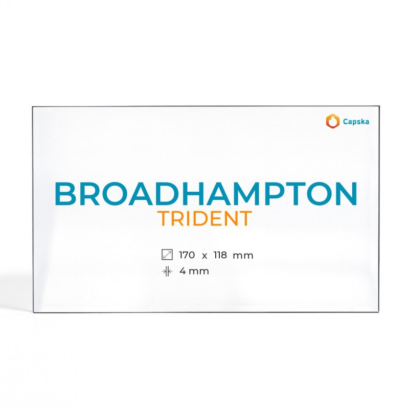Broadhampton TRIDENT Glas - Rechteck Kaminglas für Kaminofen