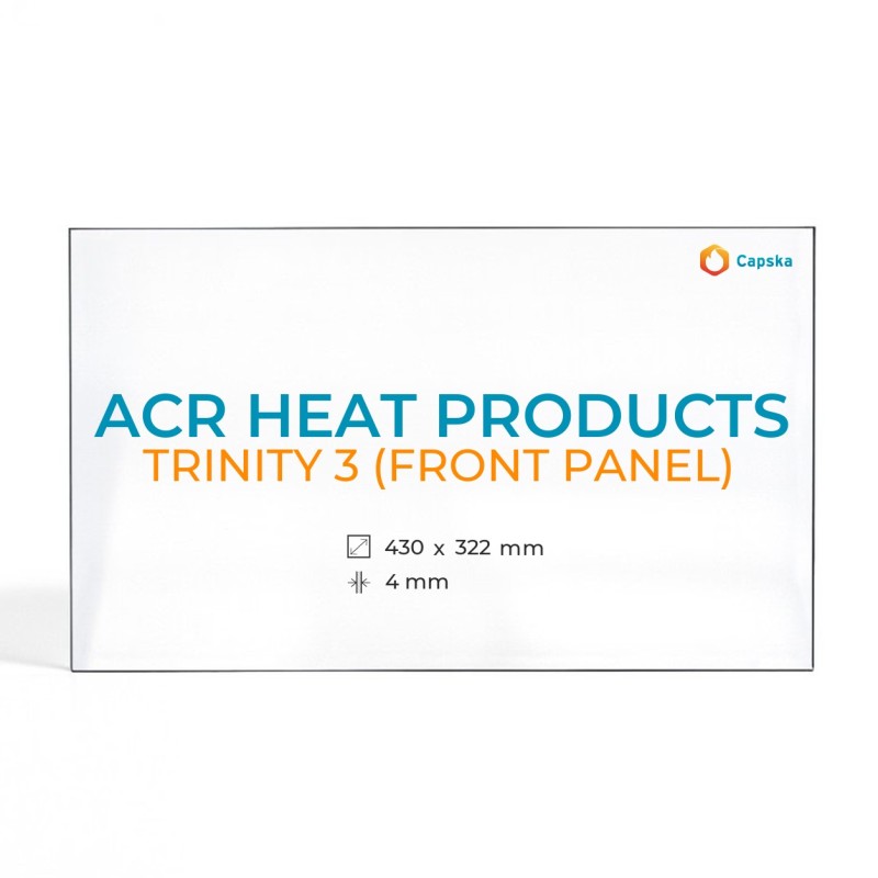 ACR Heat TRINITY 3 Front Panel Glass for Wood Burning Stove