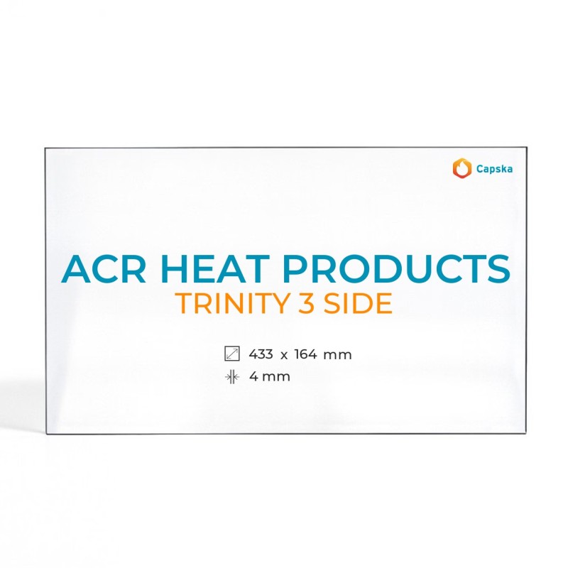 ACR Heat Products TRINITY 3 SIDE Glass - Wood Burning Stove Panel
