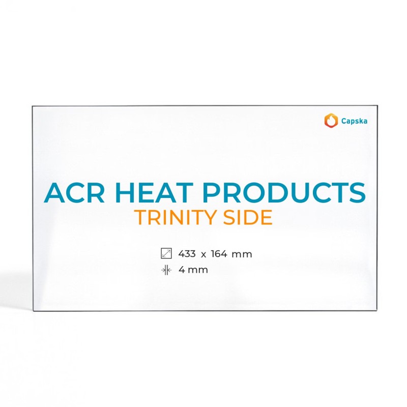 Vetro Acr Heat Products TRINITY SIDE - Vetro Rettangolo per stufa a legna