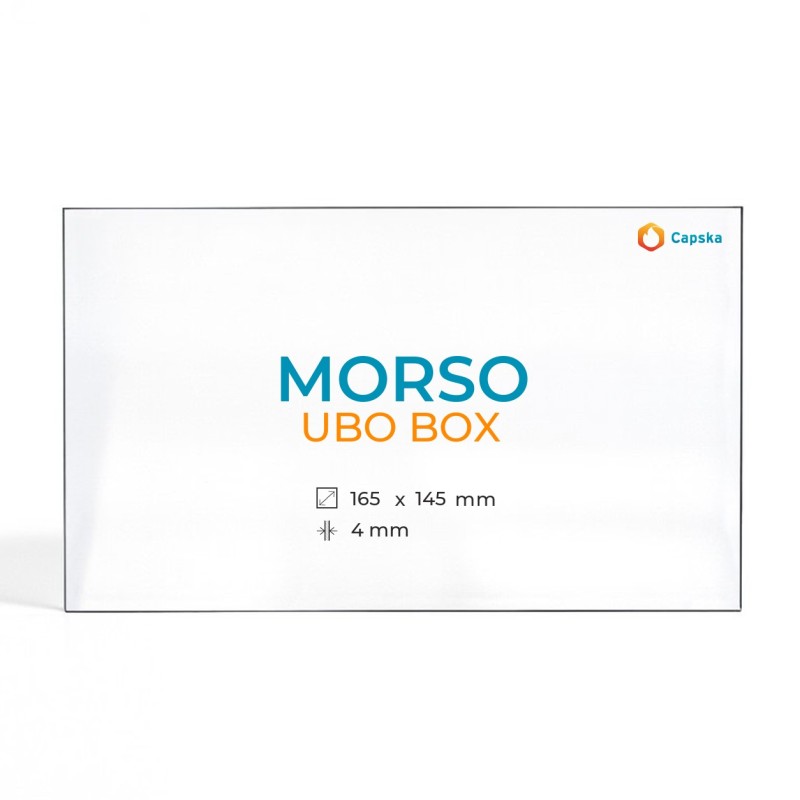 Morso UBO BOX Glass - Rectangular Panel for Wood Burning Stove