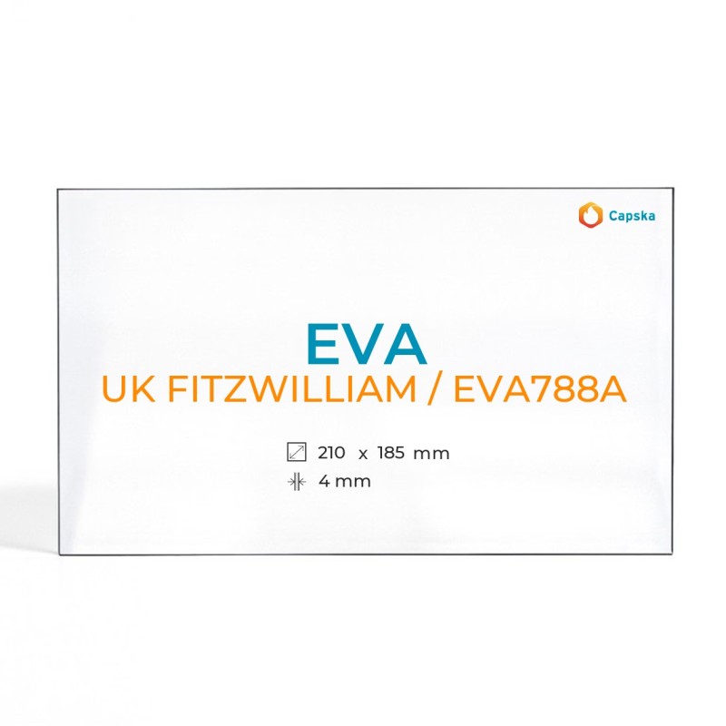 Vitre Eva UK FITZWILLIAM / EVA788A - Verre Rectangle pour poêle à bois