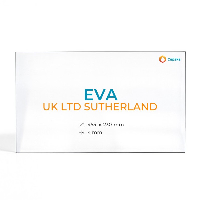 Vitre Eva UK LTD SUTHERLAND - Verre Rectangle pour poêle à bois