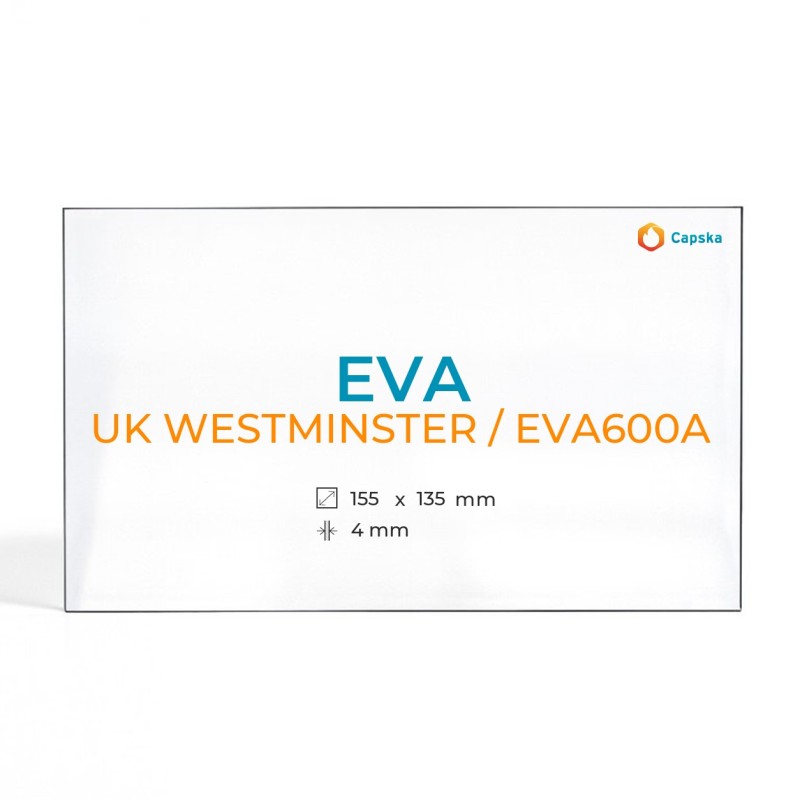 Vetro Eva UK WESTMINSTER / EVA600A - Vetro Rettangolo per stufa a legna
