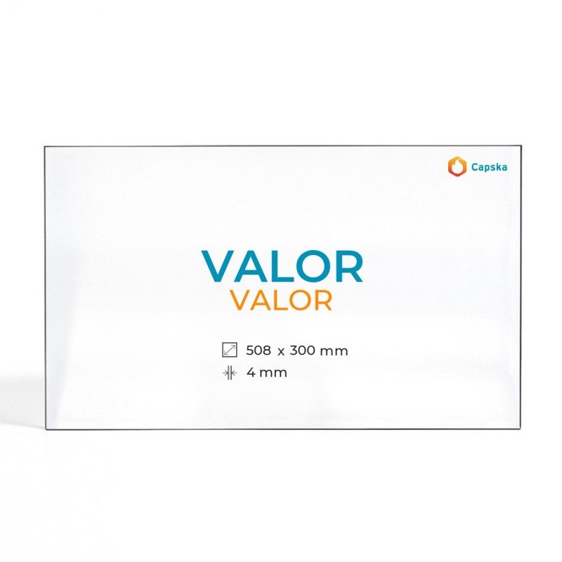 Vetro Valor VALOR - Vetro Rettangolo per stufa a legna