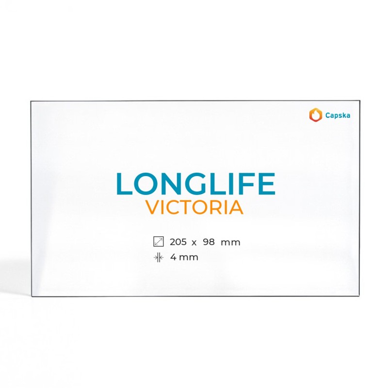 Longlife VICTORIA Glass - Rectangular Panel for Wood Burning Stove