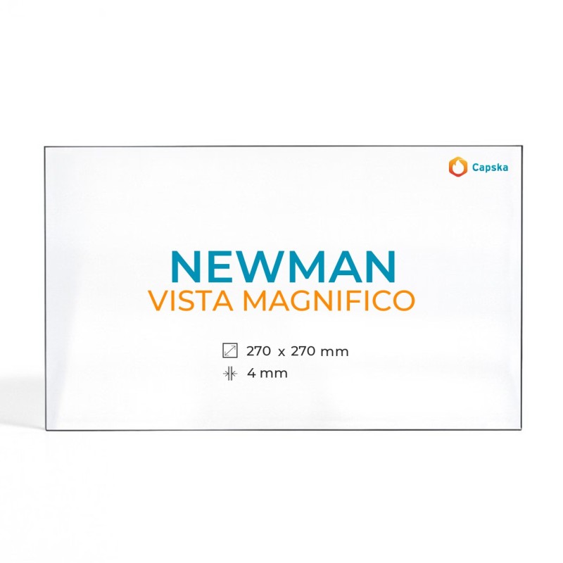 Vitre Newman VISTA MAGNIFICO - Verre Rectangle pour poêle à bois