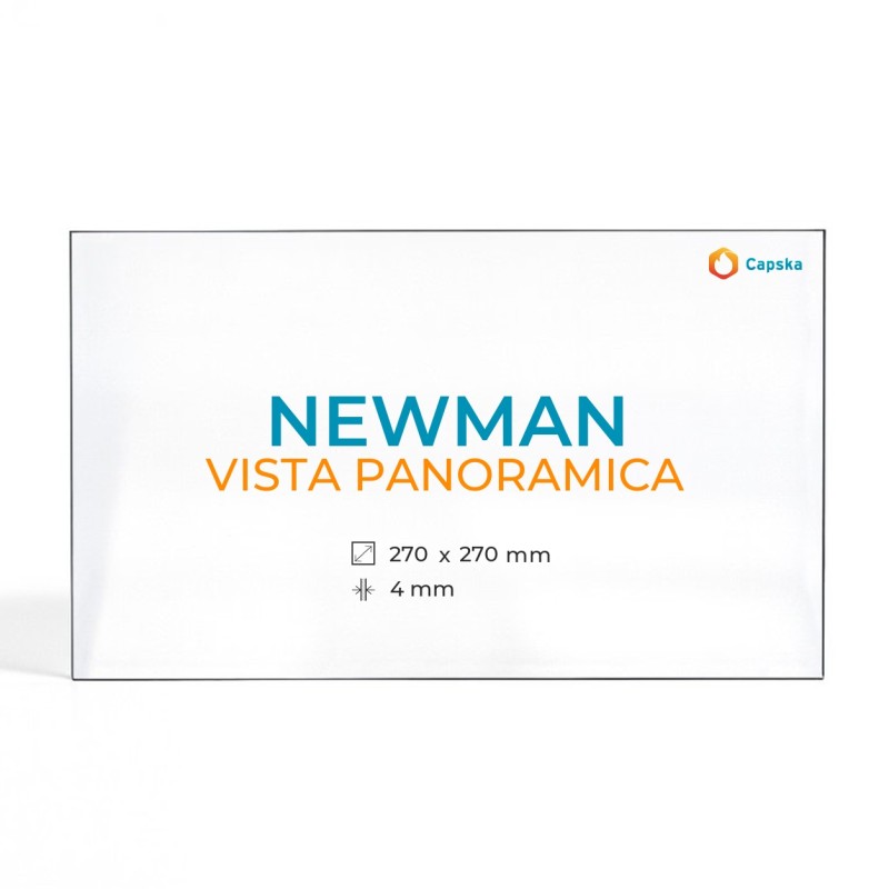 Newman VISTA PANORAMICA Glass Panel for Wood Burning Stove