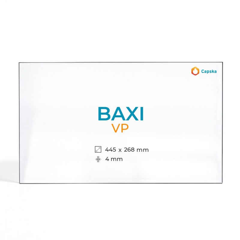 Vitre Baxi VP - Verre Rectangle pour poêle à bois