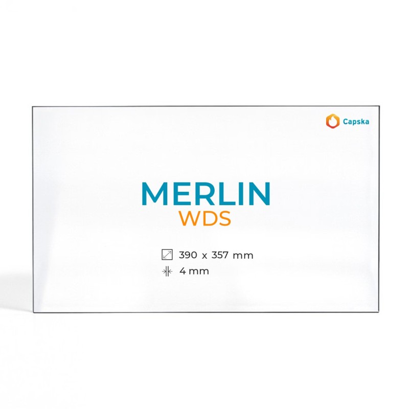 Merlin WDS Glass - Rectangular Panel for Wood Burning Stove