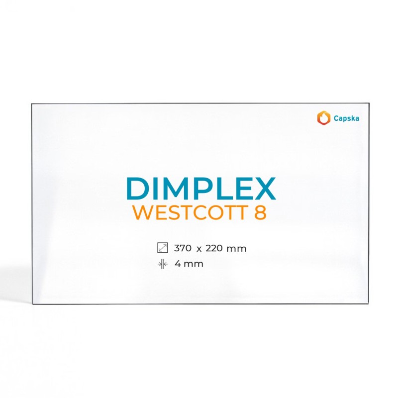 Dimplex WESTCOTT 8 Glass - Rectangular Panel for Wood Burning Stove