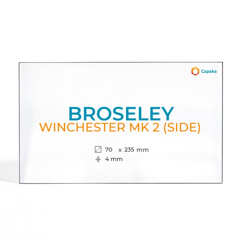 Broseley Winchester MK 2 (SIDE) Glass - Rectangular Panel