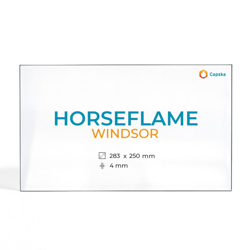 Vetro Horseflame WINDSOR - Vetro Rettangolo per stufa a legna