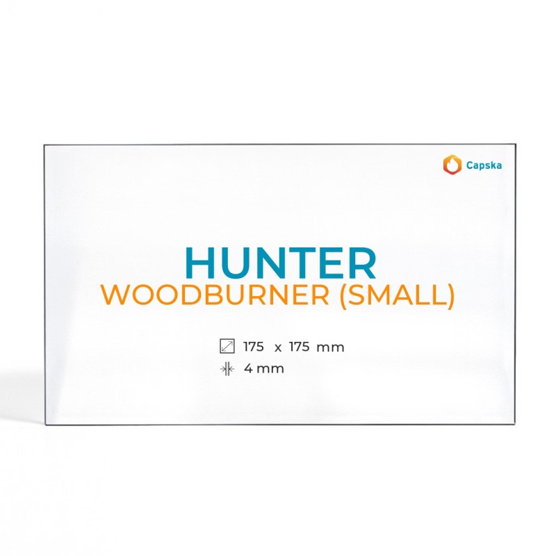 Vitre Hunter WOODBURNER (SMALL) - Verre Rectangle pour poêle à bois