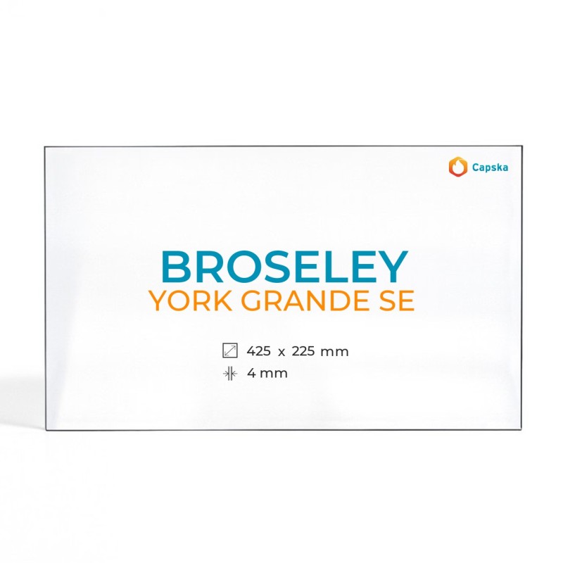 Vitre Broseley YORK GRANDE SE - Verre Rectangle pour poêle à bois