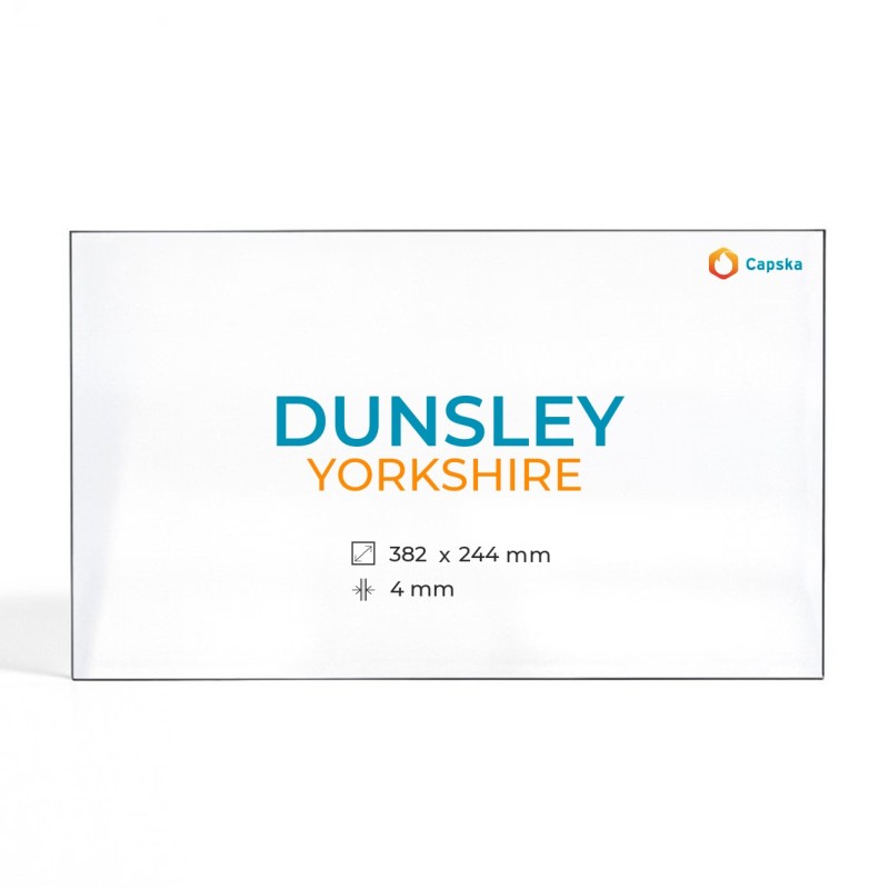 Vetro Dunsley YORKSHIRE per stufa a legna - Vetro rettangolare resistente