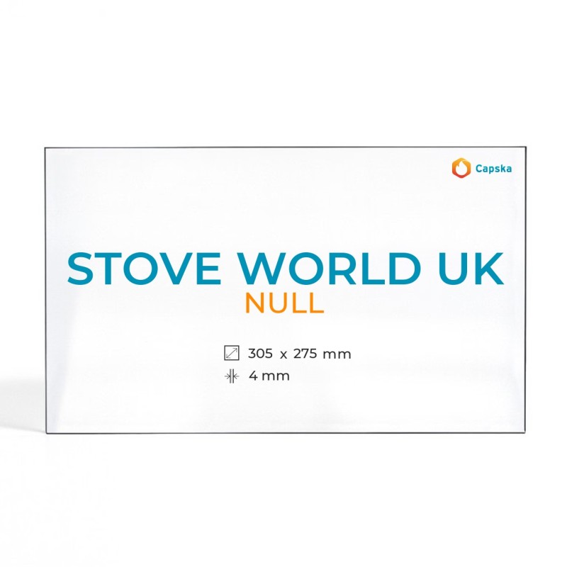 Vitre Stove World Uk 305X275 - Verre Rectangle pour poêle à bois