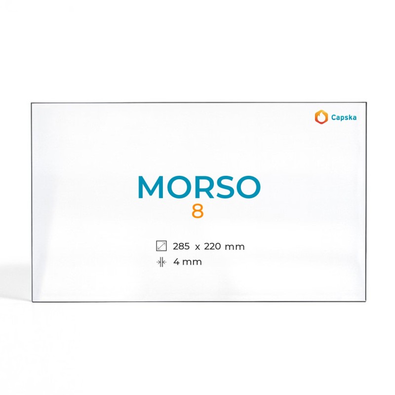Morso 8 Glass - Rectangular Panel for Wood Burning Stove