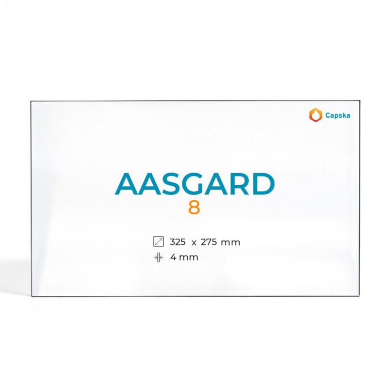 Vitre Aasgard 8 - Verre Rectangle pour poêle à bois