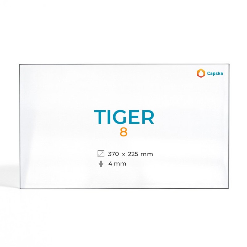 Vetro Tiger 8 - Vetro Rettangolo per stufa a legna