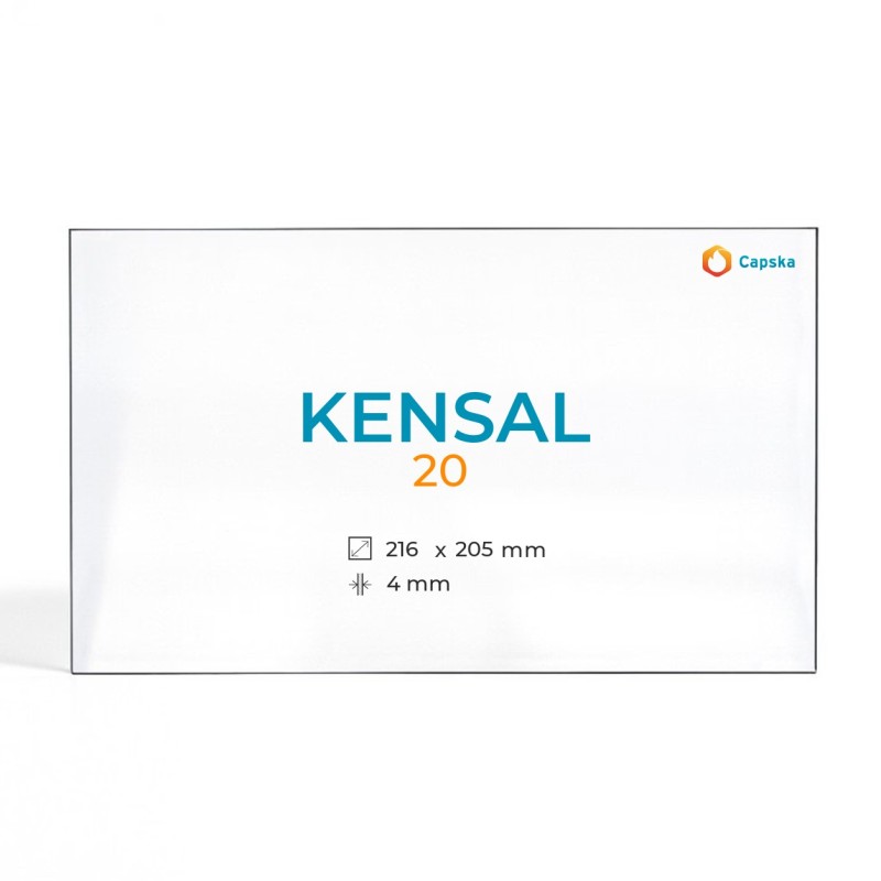Kensal 20 Glas - Rechteck Kaminglas für Kaminofen