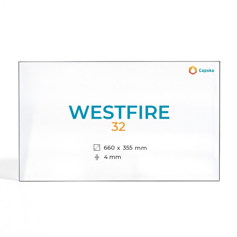 Vetro Westfire 32 - Vetro Rettangolo per stufa a legna
