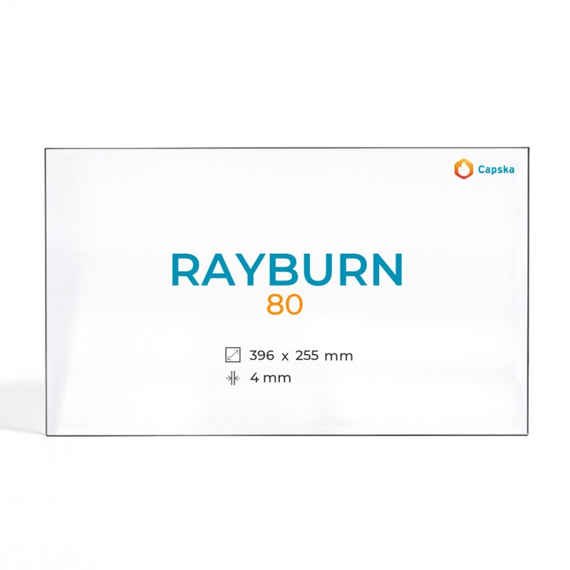 Vetro Rayburn 80 - Vetro Rettangolo per stufa a legna