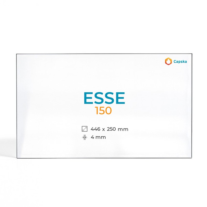 ESSE 150 Glass - Rectangular Glass Panel for Wood Burning Stove