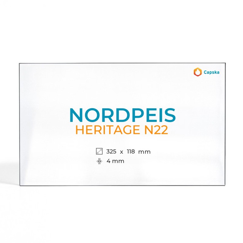 Vetro Nordpeis HERITAGE N22 - Vetro Rettangolo per stufa a legna