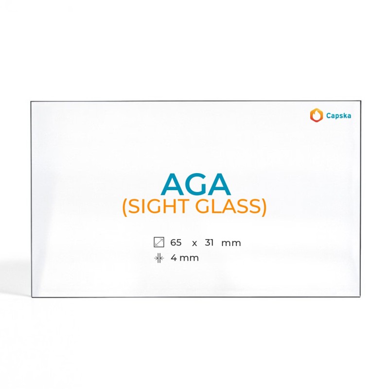 Vetro Aga (SIGHT GLASS) - Vetro Rettangolo per stufa a legna