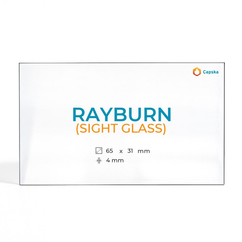 Vitre Rayburn (SIGHT GLASS) - Verre Rectangle pour poêle à bois