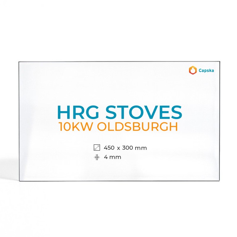 HRG Stoves 10KW OLDSBURGH Glass - Rectangular Wood Burning Stove Panel