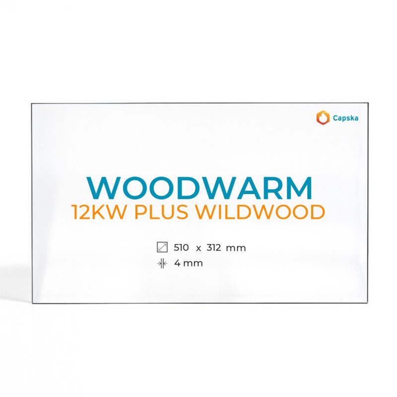 Vitre Woodwarm 12KW PLUS WILDWOOD - Verre Rectangle pour poêle à bois