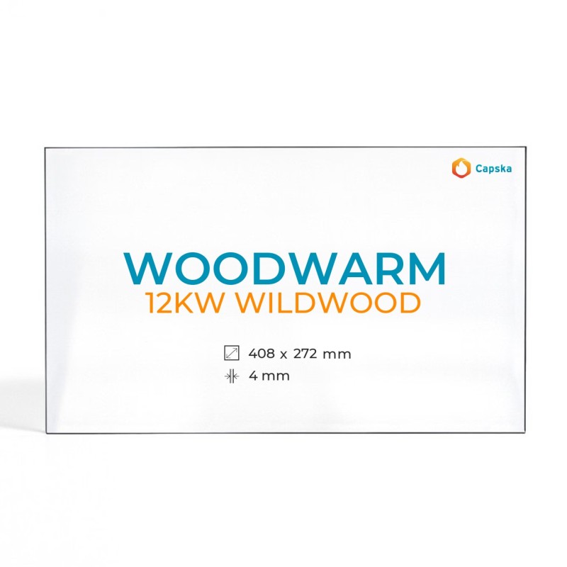 Woodwarm 12KW WILDWOOD Glass Panel for Wood Burning Stove
