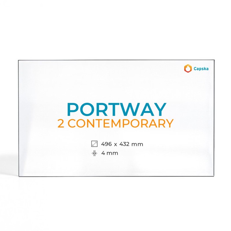 Vitre Portway 2 CONTEMPORARY - Verre pour poêle à bois