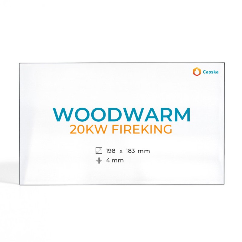 Vitre Woodwarm 20KW FIREKING - Verre Rectangle pour poêle à bois