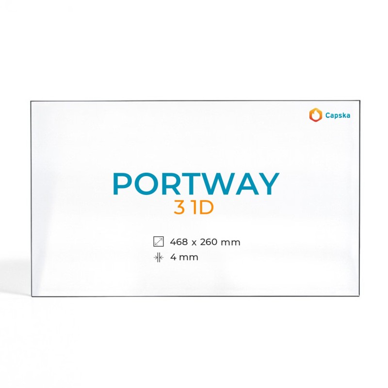 Vetro Portway 3 1D - Vetro Rettangolo per stufa a legna