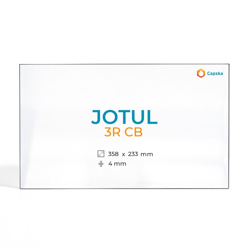 Jotul 3R CB Glass - Rectangular Replacement Panel