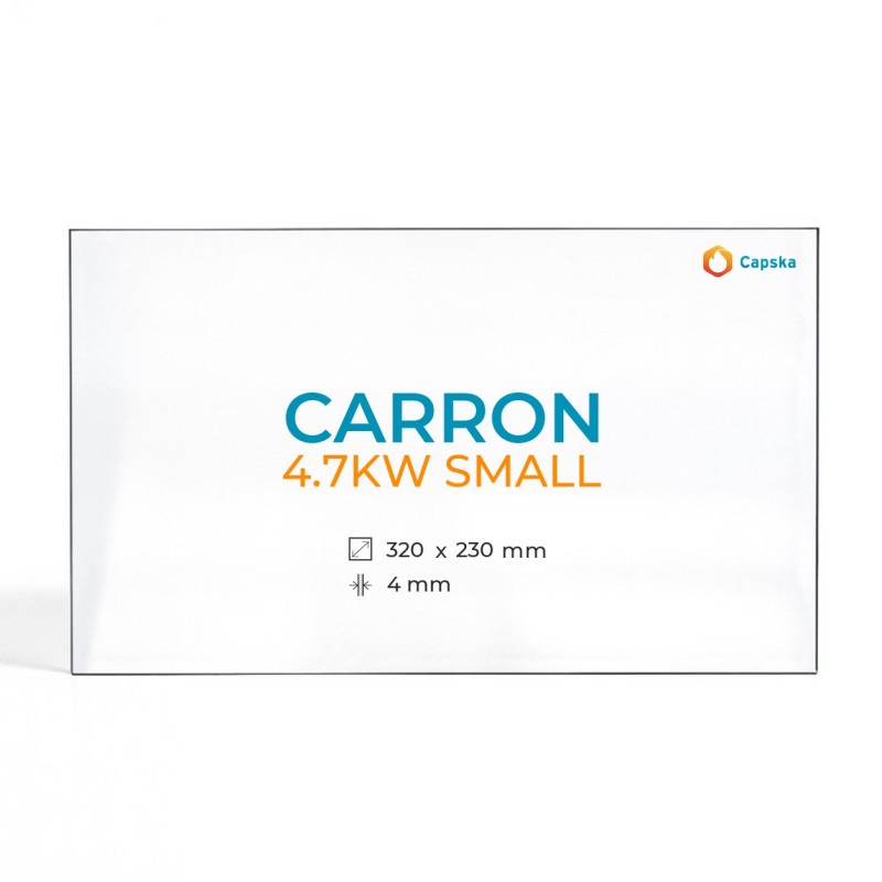 Carron 4.7KW SMALL Glass - Rectangular Panel for Wood Burning Stove