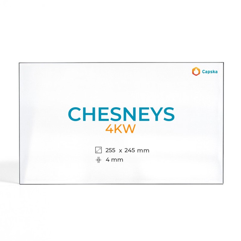 Vetro Chesneys 4KW - Vetro Rettangolo per stufa a legna