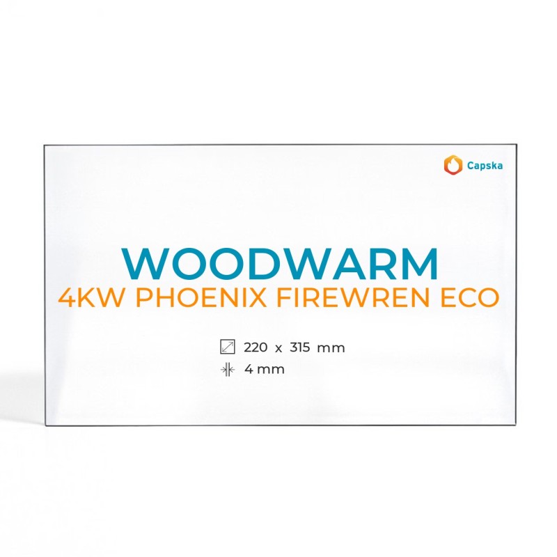 Woodwarm 4KW PHOENIX FIREWREN ECO Glass Panel