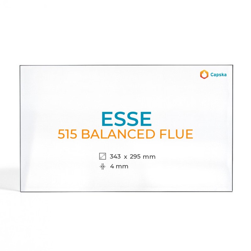 Vitre Esse 515 BALANCED FLUE - Verre Rectangle pour poêle à bois