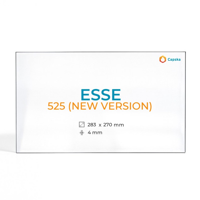 ESSE 525 Glass Panel - Rectangular Wood Burning Stove