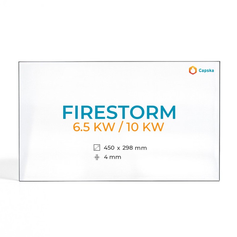 Kaminglas FIRESTORM 6.5 KW / 10 KW - Rechteckig