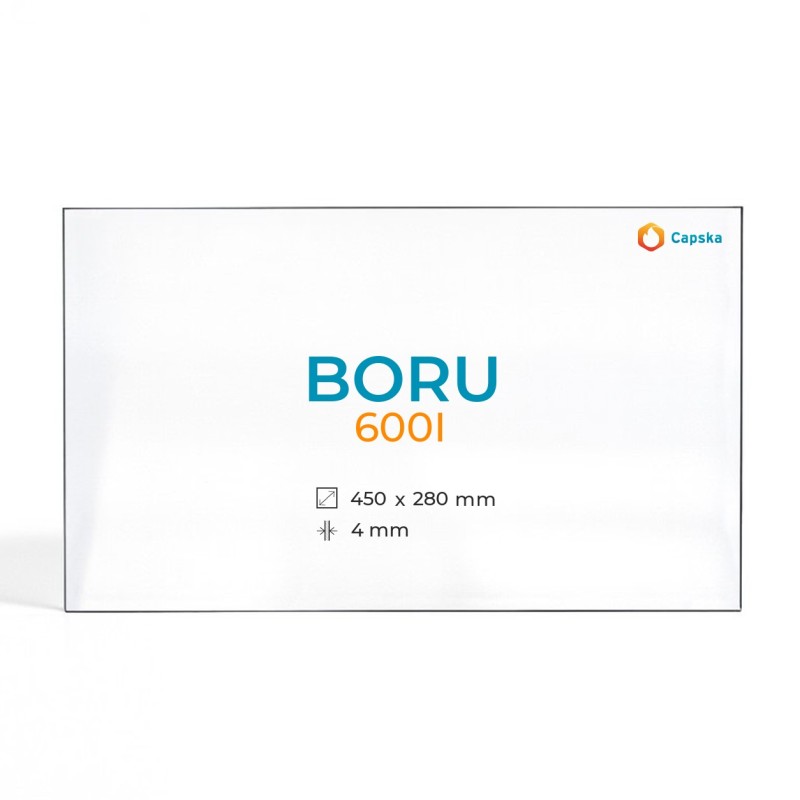 Vetro Boru 600I - Vetro Rettangolo per stufa a legna