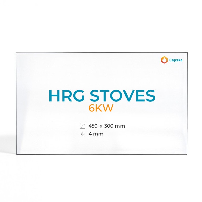 Vitre Hrg Stoves 6KW - Verre Rectangle pour poêle à bois