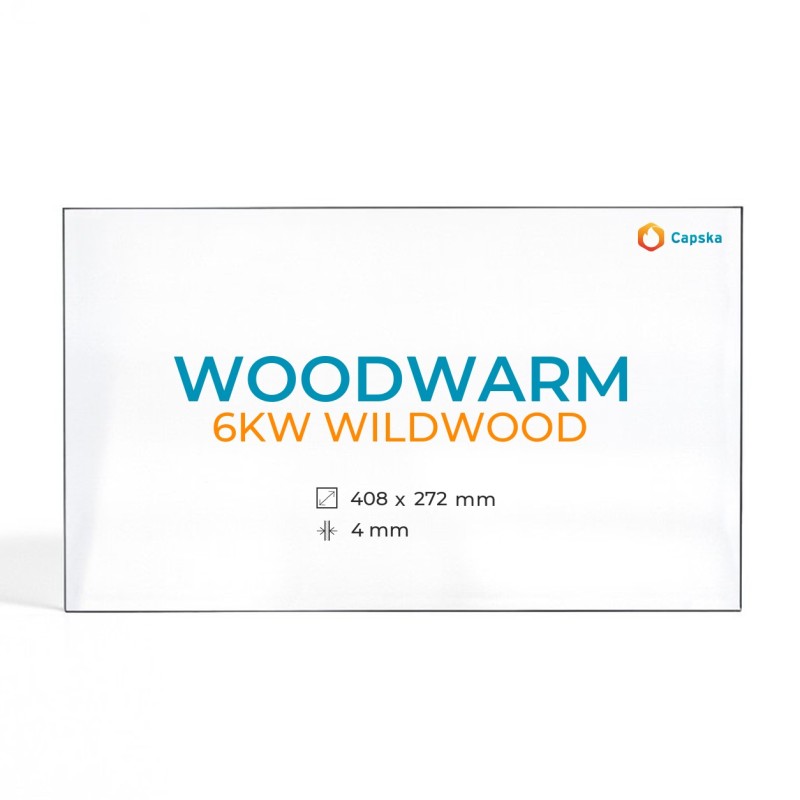 Vetro Woodwarm 6KW WILDWOOD - Vetro Rettangolo per stufa a legna