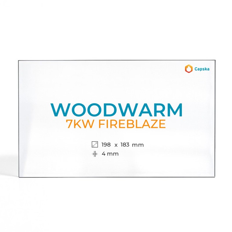 Vitre Woodwarm 7KW FIREBLAZE - Verre Rectangle pour poêle à bois